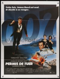 4k1075 LICENCE TO KILL French 1p 1989 Timothy Dalton as James Bond 007, he's out for revenge!