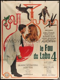 4k1095 MADMAN OF LAB FOUR style B French 1p 1969 Jacques Besnard's Le Fou du labo IV, Rau art, rare!
