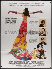 4k1097 MAHOGANY French 1p 1976 cool art of Diana Ross, Billy Dee Williams, Anthony Perkins, Aumont