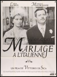 4k1107 MARRIAGE ITALIAN STYLE French 1p R2000s de Sica's Matrimonio all'Italiana, Loren, Mastroianni