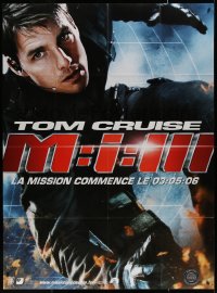 4k1120 MISSION IMPOSSIBLE 3 teaser French 1p 2006 super close up of spy Tom Cruise, J.J. Abrams!