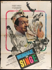 4k1123 MONKEY MONEY French 1p 1966 Robert Hirsch, sexy Sylva Koscina, Monnaie de singe, rare!