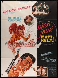 4k1133 MURDERERS' ROW French 1p 1967 McGinnis art of spy Dean Martin as Matt Helm & sexy Ann-Margret!