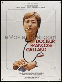 4k1145 NO TIME FOR BREAKFAST French 1p 1975 great Ferracci art of smoking doctor Annie Giradot!