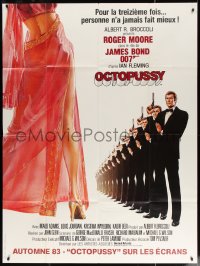 4k1152 OCTOPUSSY advance French 1p 1983 different art of Roger Moore as James Bond by Daniel Goozee!