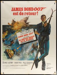 4k1154 ON HER MAJESTY'S SECRET SERVICE French 1p 1969 George Lazenby's only appearance as James Bond
