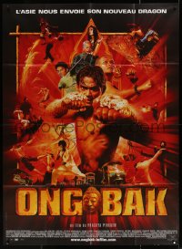 4k1158 ONG-BAK French 1p 2003 Tony Jaa is The Thai Warrior, cool martial arts montage!