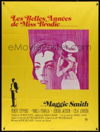 4k1190 PRIME OF MISS JEAN BRODIE French 1p 1971 sexy art of Maggie Smith & Pamela Franklin!