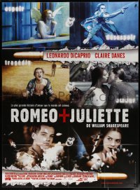 4k1212 ROMEO & JULIET French 1p 1997 Leonardo DiCaprio, Claire Danes, modern Shakespeare remake!
