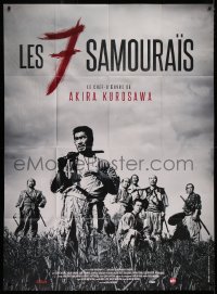 4k1227 SEVEN SAMURAI French 1p R2013 Akira Kurosawa's classic Shichinin No Samurai, Toshiro Mifune