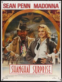 4k1229 SHANGHAI SURPRISE French 1p 1986 different Jean Mascii art of sexy Madonna & Sean Penn!