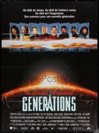 4k1254 STAR TREK: GENERATIONS French 1p 1994 Patrick Stewart as Picard, Shatner as Kirk, different!