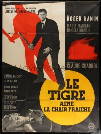4k1284 TIGER LIKES FRESH BLOOD style B French 1p 1964 Claude Chabrol, art by Guy Gerard Noel!