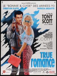 4k1299 TRUE ROMANCE cast style French 1p 1993 Christian Slater & Patricia Arquette, Tarantino!