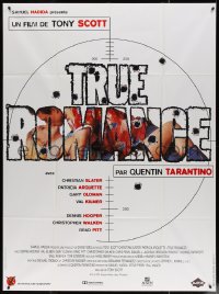 4k1298 TRUE ROMANCE French 1p 1993 Christian Slater, Patricia Arquette, Quentin Tarantino, target!