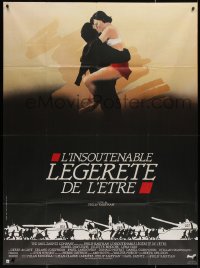 4k1305 UNBEARABLE LIGHTNESS OF BEING French 1p 1988 wonderful different art of Day-Lewis & Binoche!