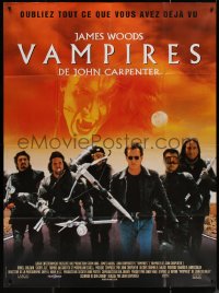 4k1307 VAMPIRES French 1p 1998 John Carpenter, James Woods, cool vampire hunter image!
