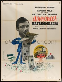 4k1314 VISITOR French 1p 1965 Antonio Pietrangeli's La visita, Jouineau Bourduge art, rare!