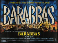 4k0709 BARABBAS French 4p 1963 directed by Richard Fleischer, cool Jean Mascii title art!