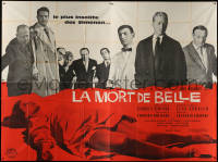 4k0719 PASSION OF SLOWFIRE French 4p 1961 Edouard Molinaro's La mort de Belle, Jean Desailly, rare!