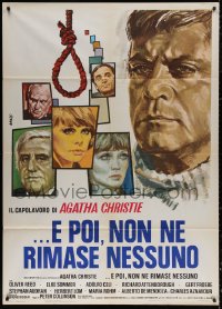 4k0173 AND THEN THERE WERE NONE Italian 1p 1975 Oliver Reed, Elke Sommer, great art by Avelli!