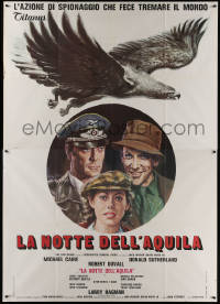 4k0156 EAGLE HAS LANDED Italian 2p 1977 Ciriello art of Michael Caine, Donald Sutherland & Agutter!