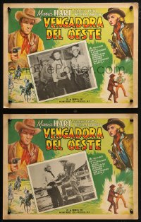 4k0094 CATTLE QUEEN 6 Mexican LCs 1951 sexy western cowgirl Maria Hart as Queenie, Drake Smith!