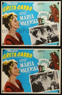 4k0091 CONQUEST 7 Mexican LCs R1970s Greta Garbo as Marie Walewska, Boyer as Napoleon Bonaparte!