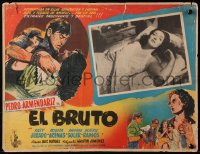4k0123 EL BRUTO Mexican LC 1953 directed by Luis Bunuel, Pedro Armendariz, Rosita Arenas, Jurado!