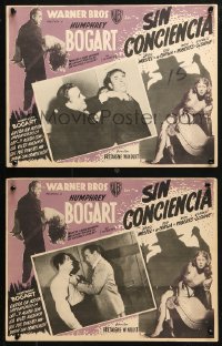 4k0082 ENFORCER 8 Mexican LCs 1951 Humphrey Bogart, Zero Mostel, if you're dumb you'll be dead!