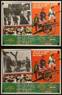 4k0116 GOOD, THE BAD & THE UGLY 2 Mexican LCs 1969 Clint Eastwood, Eli Wallach, Sergio Leone classic!