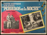 4k0131 MIDNIGHT COWBOY Mexican LC 1970 Dustin Hoffman & Jon Voight shown in inset AND border!