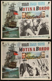 4k0096 MUTINY ON THE BOUNTY 6 Mexican LCs 1964 Marlon Brando, Trevor Howard, sexy tropical Tarita!