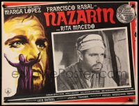 4k0134 NAZARIN Mexican LC 1959 directed by Luis Bunuel, Francisco Rabal in inset & border art!