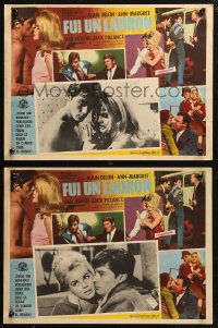 4k0114 ONCE A THIEF 2 Mexican LCs 1966 two great images of sexy Ann-Margret & Alain Delon!
