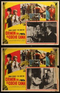 4k0085 SLEEPING CAR MURDER 8 Mexican LCs 1968 Costa-Gavras' Compartiment tueurs, Signoret, Montand!