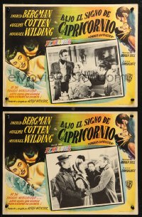 4k0115 UNDER CAPRICORN 2 Mexican LCs 1949 Joseph Cotten, pretty Ingrid Bergman, Alfred Hitchcock!