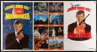 4k0416 MOONRAKER advance 1-stop poster 1979 art of Roger Moore as James Bond by Robert McGinnis!