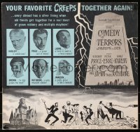 4k0047 COMEDY OF TERRORS pressbook 1964 Boris Karloff, Peter Lorre, Vincent Price, Joe E. Brown!