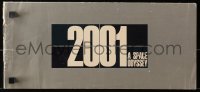 4k0022 2001: A SPACE ODYSSEY souvenir program book 1968 Stanley Kubrick, block text cover!