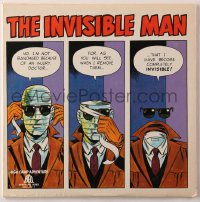4k0043 INVISIBLE MAN record 1974 from the H.G. Wells novel, great Wally Wood EC-like art!
