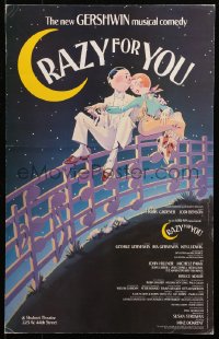 4k0207 CRAZY FOR YOU stage play WC 1992 music by George & Ira Gershwin, great art by Whitemen!
