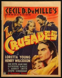 4k0263 CRUSADES WC 1935 Cecil B. DeMille's most spectacular production, Loretta Young, Wilcoxon