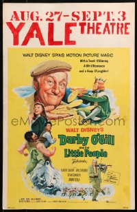 4k0264 DARBY O'GILL & THE LITTLE PEOPLE WC 1959 Disney, Sean Connery, it's leprechaun magic!
