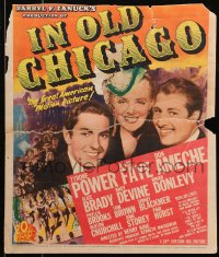 4k0304 IN OLD CHICAGO WC 1938 Tyrone Power, Alice Faye & Don Ameche, great American motion picture!