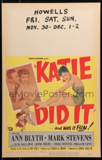 4k0311 KATIE DID IT WC 1951 sexy Ann Blyth, there's a laugh for every scandalous second, rare!