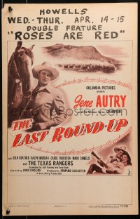 4k0318 LAST ROUND-UP WC 1947 great image of Gene Autry & his famous horse, Champion, rare!