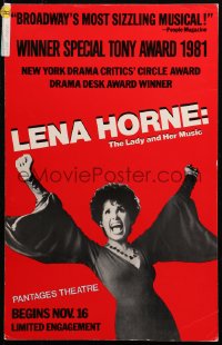 4k0213 LENA HORNE: THE LADY & HER MUSIC stage play WC 1981 Broadway's most sizzling musical!