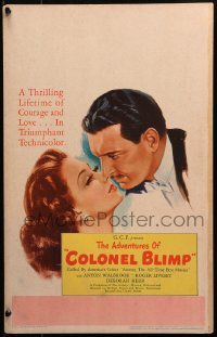 4k0323 LIFE & DEATH OF COLONEL BLIMP WC 1945 Powell & Pressburger, The Adventures of Colonel Blimp!