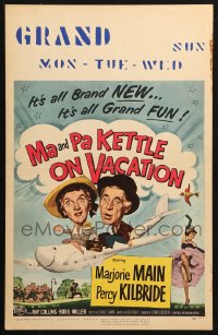 4k0328 MA & PA KETTLE ON VACATION WC 1953 wacky hillbillies Marjorie Main & Percy Kilbride!